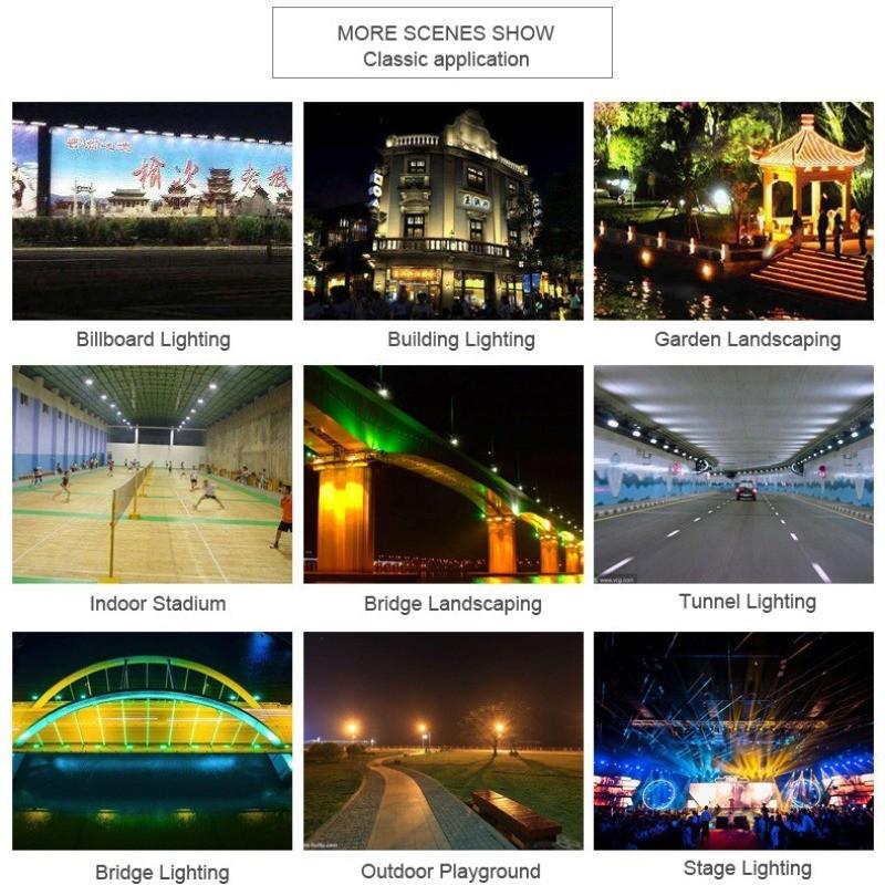110V/220V 10W 20W 30W 50W 100W Ultra-thin LED Flood Light Floodlight Spotlight IP68 Waterproof Outdoor Garden Lamp