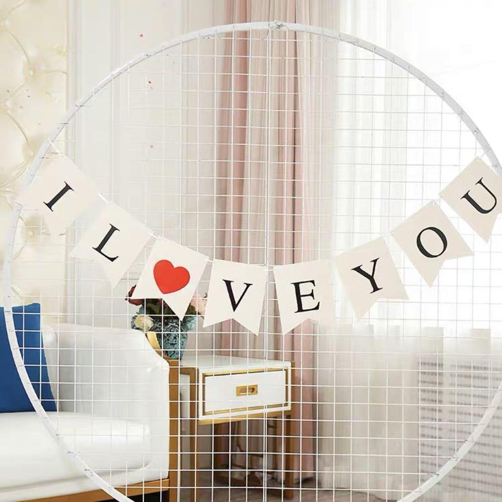 Happy Birthday Fishtail Flag Banner with Hot Stamping for Party Decoration