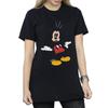 Disney Womens/Ladies Mickey Mouse Surprised Cotton Boyfriend T-Shirt