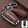 Alloy Leather Car Remote Key Shell Cover Case For Subaru WRX XV Crosstrek Legacy BRZ Forester Impreza STi Outback 2015-2019 Y3
