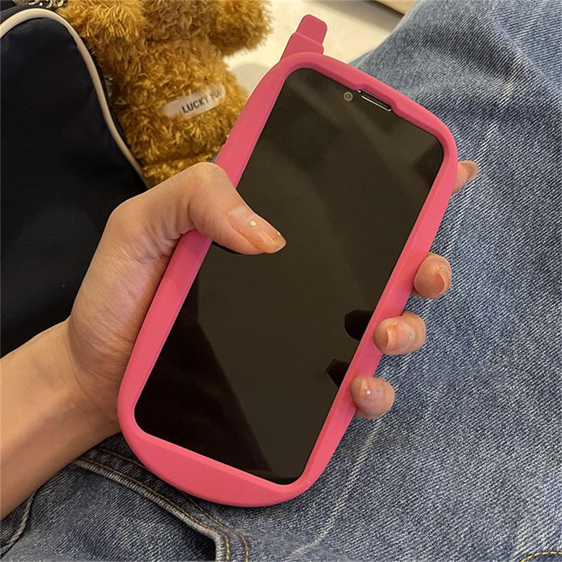 Coreea drăguț roz cu desene animate 3d husă pentru telefon mobil pentru Iphone 14 13 12 11 Pro Xs Max X Xr 7 8 6 Plus Se 3 husă din silicon moale din spate