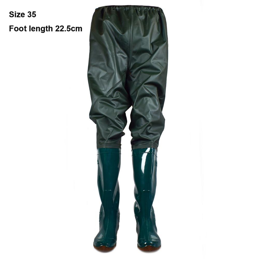 Plastic PVC Transplant Pants Wading Pants Shoes 10 Sizes Fishing Pants Integrated Fishing Pants