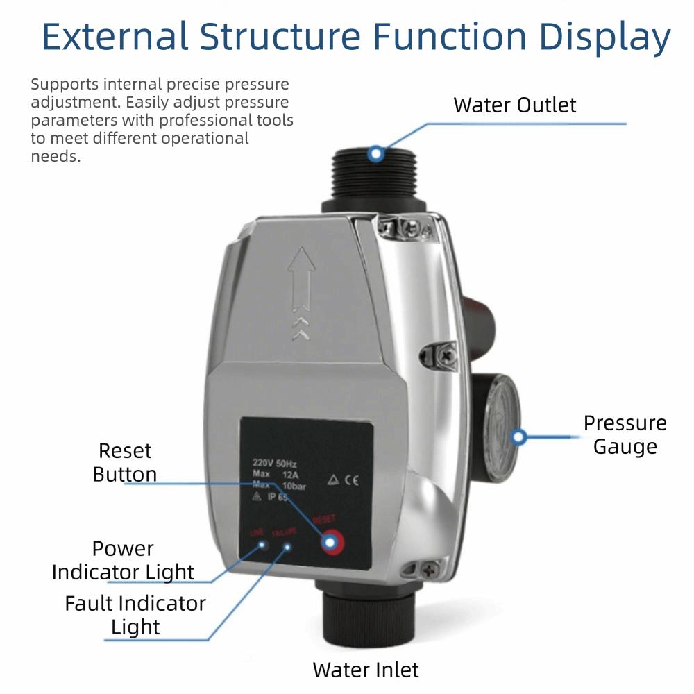 Max Starting Pressure Smart EV Water Pressure Control Switch  Garden Applications