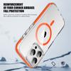 KEYSION Transparent Case for MagSafe for iPhone 16 Pro Max Colorful Collision Shockproof Phone Cover for for iPhone 15 Pro Max