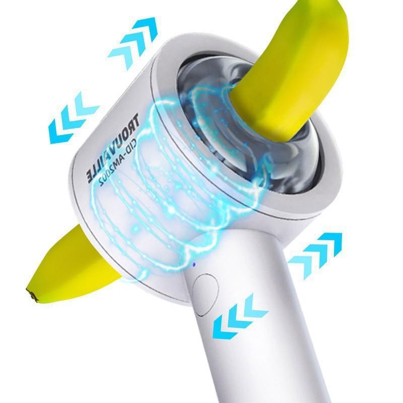 Black Seed Men's Telescopic Glans Massager Hair Dryer Erotica