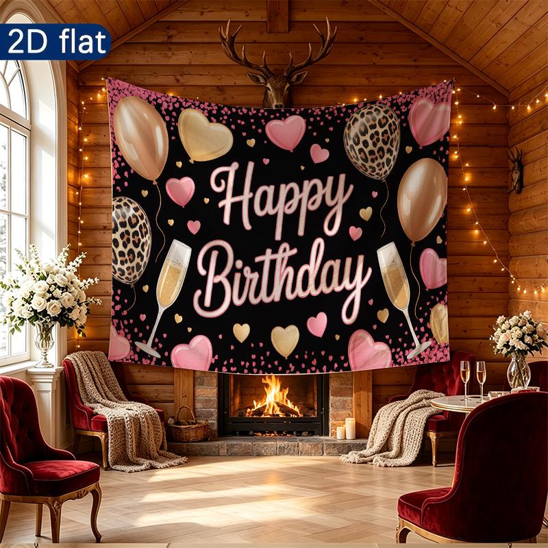 Party Backdrop Pink Photo Booth Background Front Door Decor