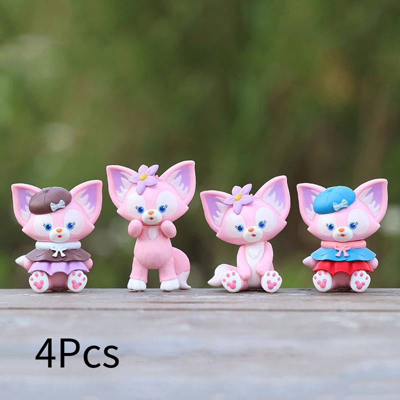 

Милые 4 шт. Модель Linabelle Украшение для торта Украшение стола Модная игровая кукла