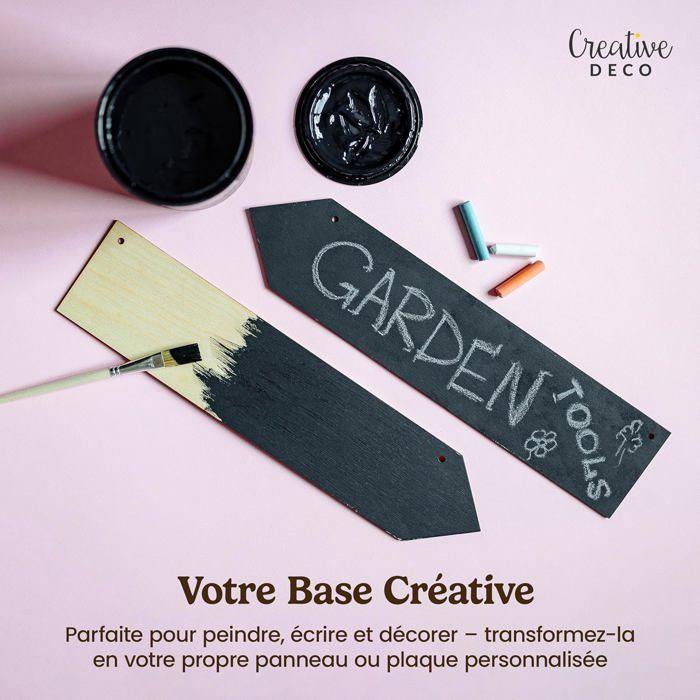 Lot De 5 Pendentifs En Forme De Flèches Grandes - Creative Deco - 40 X 9 Cm - Contreplaqué Non Traité