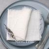 20pcs 32x32cm Cotton Gauze Table Napkins Bohemian Wedding Decor Vintage Western Style Bridal Party Dinner Cloth Accessories