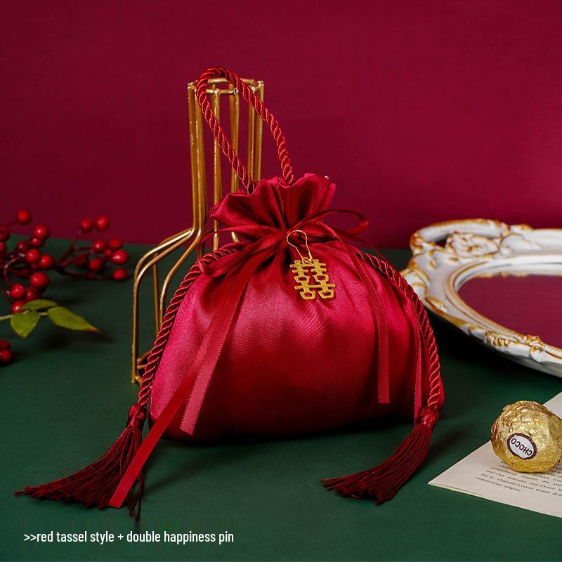 Elegant Wedding Candy Gift Handbag: High-End Handheld Sugar Box