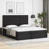 Cadre de lit - Maison Exclusive - 200x200 cm - Similicuir noir - Rangement sous le lit