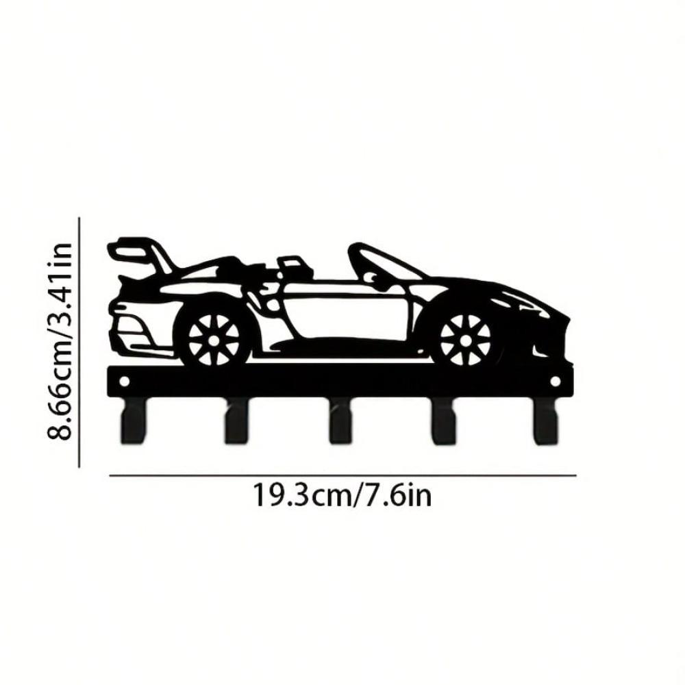 Metal Racing Key Hook Wall Mount for Garage Home Entryway Storage TY9538