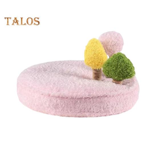 

Коврик-грибок для домашних животных, коврик для нюхательного запаха для собак с 3 хрустящими грибами/деревьями/кактусами для угощения, интерактивная моющаяся мягкая подушка, игрушка для домашних животных для маленьких кошек розовый