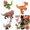2D akrylový přívěsek dinosaura Akrylový dinosaurus Vánoční stromek Dračí ozdoby Nápadný kreslený dinosaurus Přívěsek na zrcátko auta