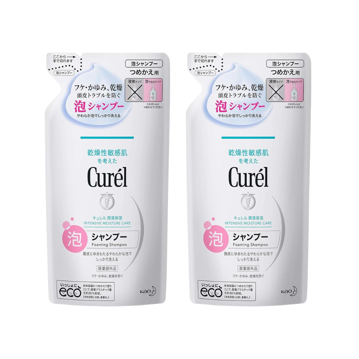 

Curel Foaming Shampoo Refill 380 мл x2