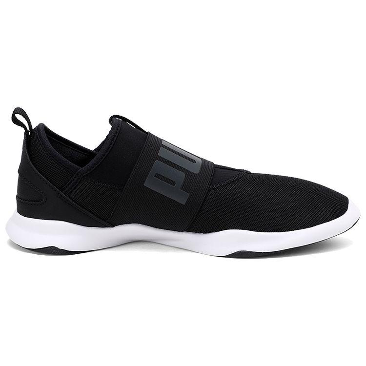 Puma Dare Comfortable Fabric Shock Absorption Durable Lightweight Low-Top Marathon Running Shoes Unisex sneaker Black Gray White 363699-01