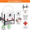 Automatic Heated Poultry Waterer Adjustable Height Large Capacity Heating Drinker For Chickens Ducks Outdoor Use 110V