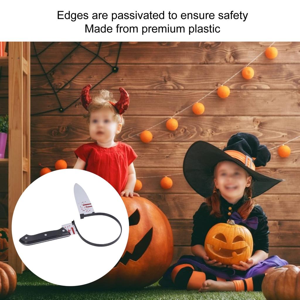 Urhomy Halloween Headband, Horror, Funny, Scary, Knife Headpiece, Cosplay Accessory, Knife Headband, Cosplay Accessory, Costume for School Festivals,