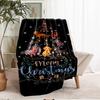 Christmas tree Theme Printed Blanket - Perfect for Couch, Bed, Travel & Outdoor Use | Machine Washable, Cozy & Durable.