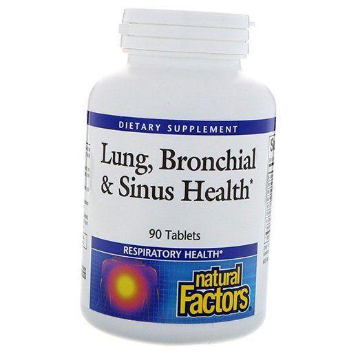 Здоровье дыхательных путей, Lung, Bronchial & Sinus Health, Natural Factors (71406007)