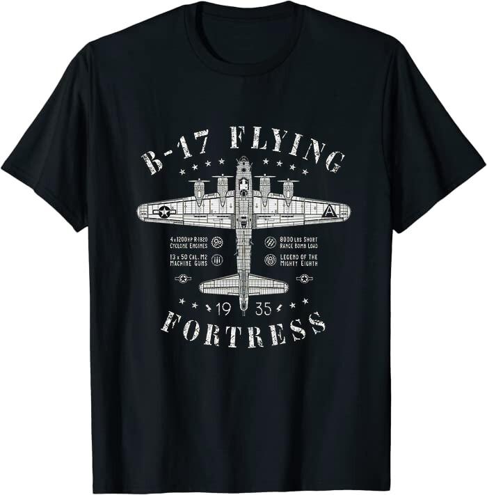 Vintage B-17 Flying Fortress Bomber 1935 Class T-Shirt XXXXL