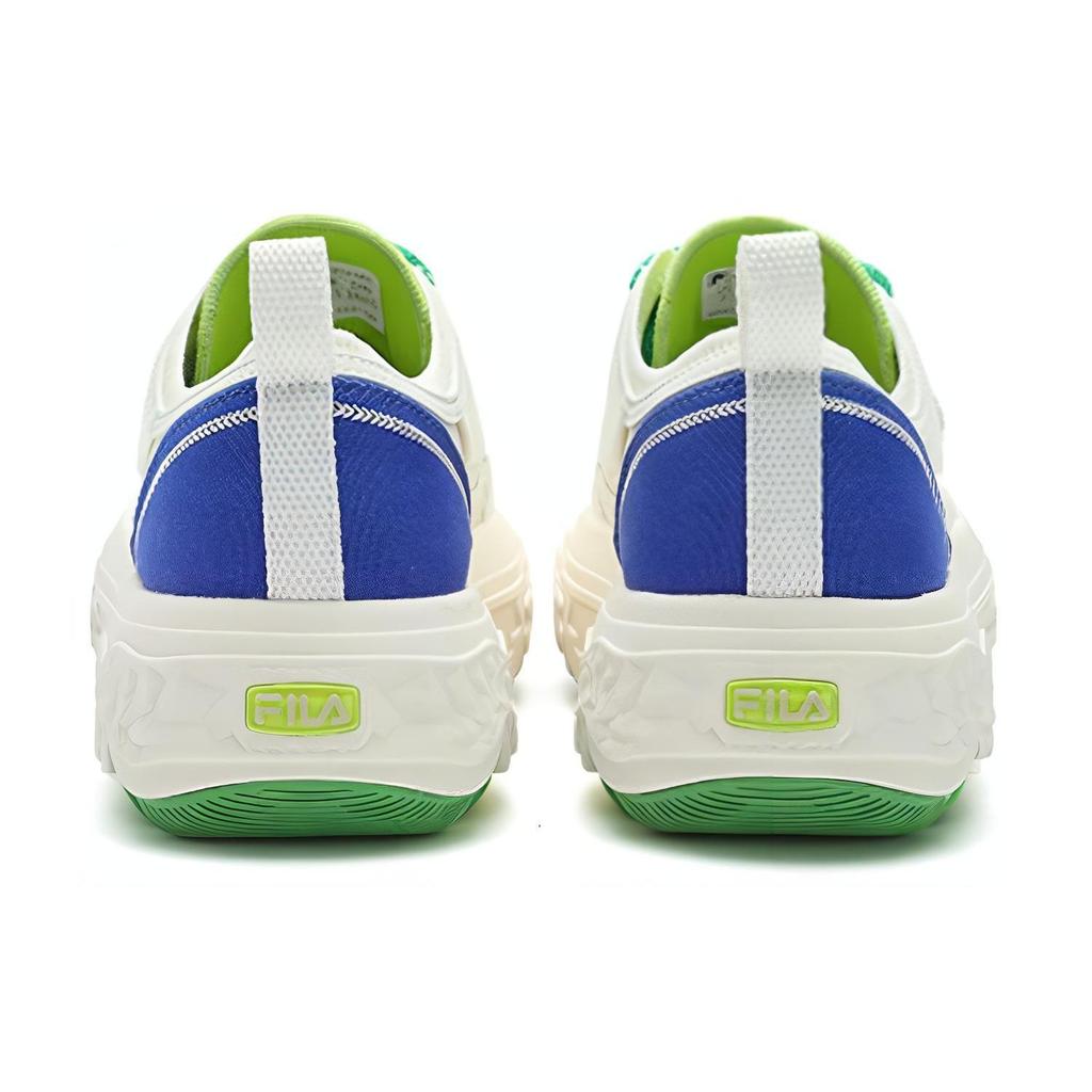 FILA Rock Comfortable Versatile Lightweight Low-Top Canvas Shoes Women sneaker White Blue Green F12W421301FMD