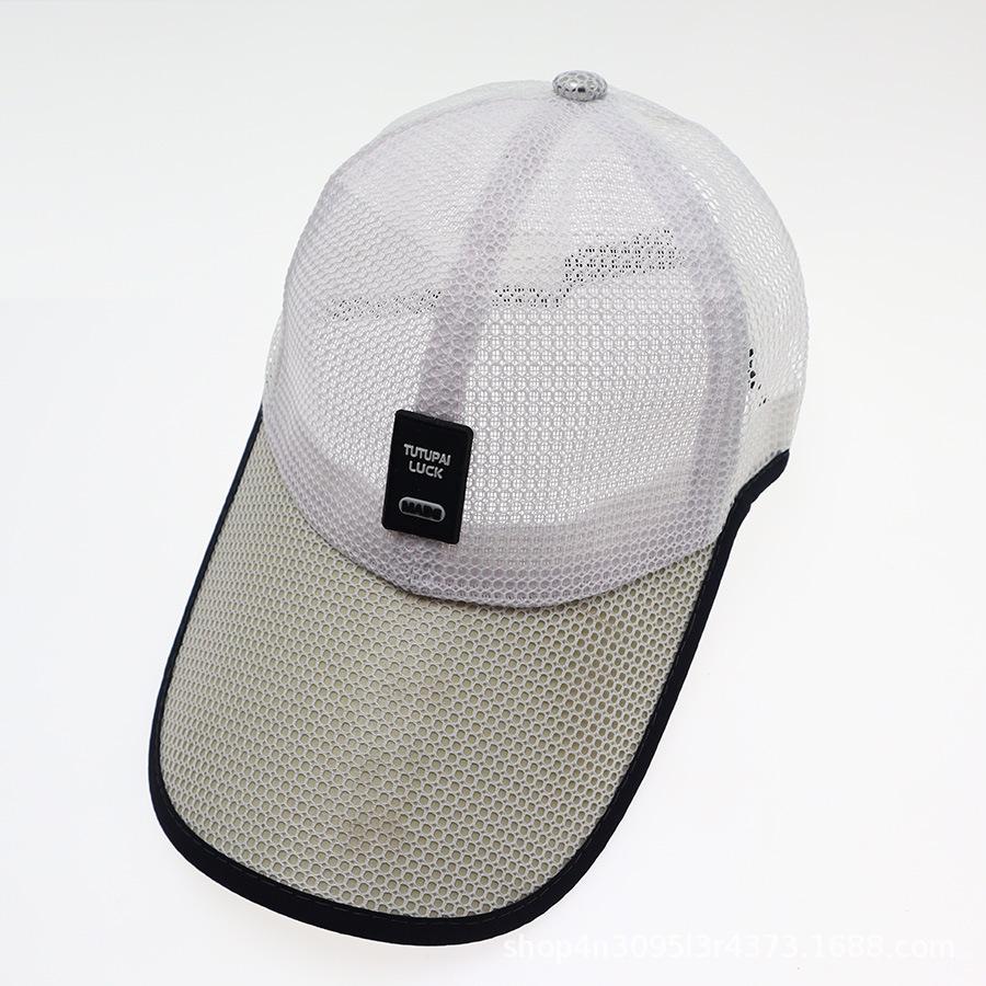 Sommer Schirmmütze für Herren Atmungsaktiver Sonnenhut für Damen Schlichte Angler Sport Baseballkappe mit großer Krempe