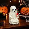 3D Tištěné Strašidelné Středové Dekorace Stolu Figurka Ducha s Vinnou Sklenkou, Vtipné Halloweenské Dekorace Stolní Atmosféry Dekor Soška, Novinka na Stolní Desku
