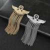 Crown Gold Silver Tassel Brooches For Women Men Pin Party Casual Lapel Pins Accessory Gift Suit Tassel Brooches Jewelry
