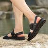 Mens sandals Fashion Summer Outdoors Men's Sandals breathable genuine leather Personality Slip on Large Size Casual Sandals men