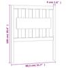 Headboard Gray 80.5x4x100 cm Solid Pine Wood