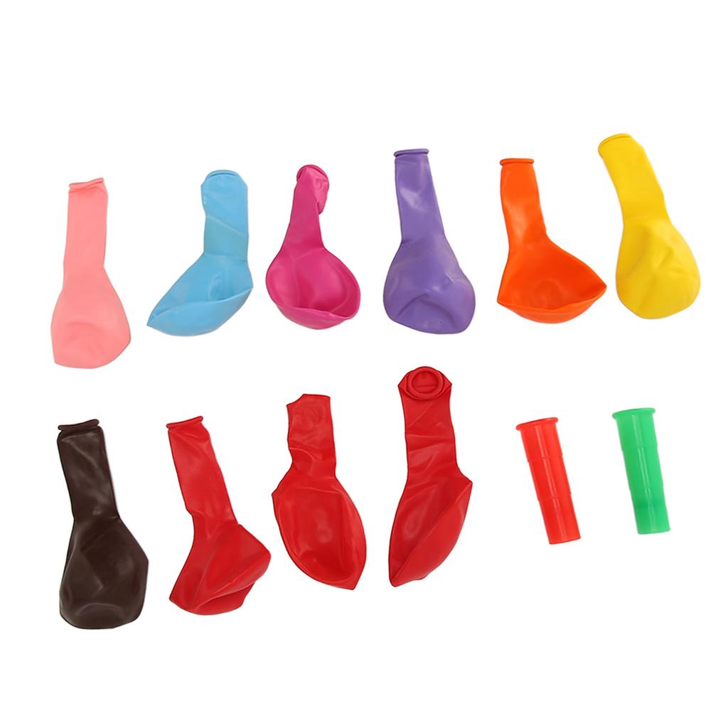 10PCS Thickened Balloons with 2 Exerciser Breathing Lung Capacity Training Device for Elderly Children