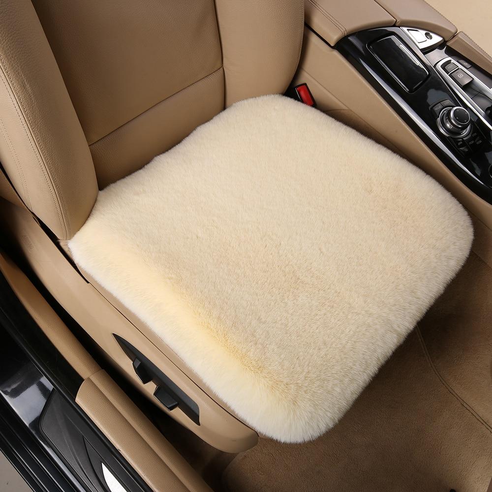 Car Seat Winter Plush Winter Short Plush Warmth Rabbit Plush Padded Female Car Cushion Seat Cushion