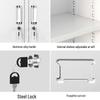 Plastic Two-Drawer Locking Storage Cabinet