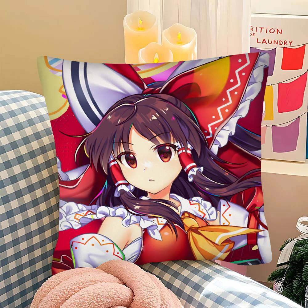 1Pc Touhou Project Pillow Case Fashion Square Pillowcase Bedroom Sofa Room Ins Decoration Leisure