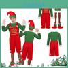 Entzückendes Weihnachtselfen Kostüm Für Kinder Und Erwachsene Weicher Stoff Cosplay Outfit