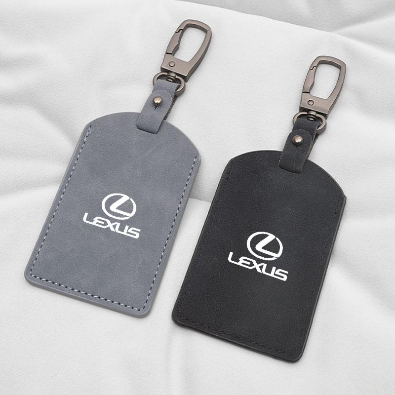 Car Key Case Cowhide Card Bag Decorative Pendant For Lexus RX330 IS250 Ct200h ES300h RX350 IS300h ES350 Car Supplies Card Holder