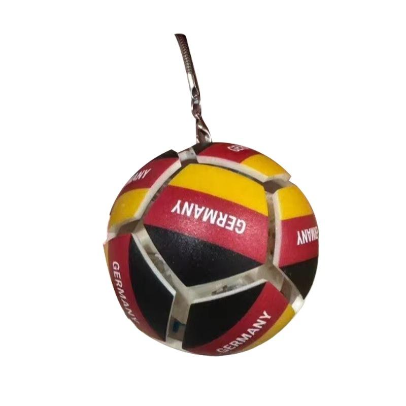 Voetbal Druktype Sleutelhanger Tas Voetbal Decompressie Speelgoed Vingertop Druk Puzzel Verveling Fans Dragen Kleine Hangers.