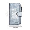 Vintage Music Print Long Wallet Casual PU Leather Multi Card Slot Daily Use Purse
