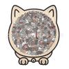 135-Piece Morandi-Colored Cat Shaped Wooden Jigsaw Puzzle, Cat Shaped Wooden Puzzle, Unique Animal Shape WoodPuzzle, CreativePuzzle Gifts for Cats Lov