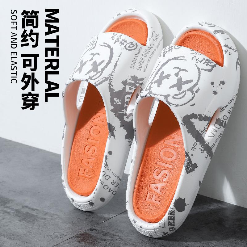 

Мужские тапочки мягкие и удобные для летней носки на улице и дома, подходят для спорта, пляжа, ванной комнаты, модные крутые мужские сандалии 44-45