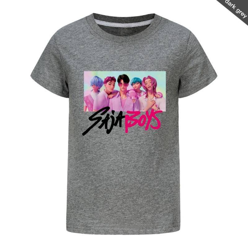 Children's Summer Cartoon Printed Short Sleeve T-Shirts Boys Comfortable Casual T-Shirts Versatile