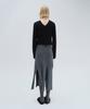 Daiaegeuneol Unbalance Slit Knit Dress (Charcoal)