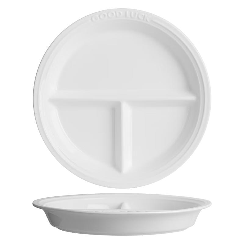 Ceramiczny talerz z podziałką do kontroli porcji