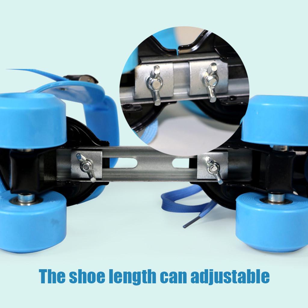 Roller Skates Shoes 4 Wheel Skating Shoes Adjustable rollerskating for Teenager