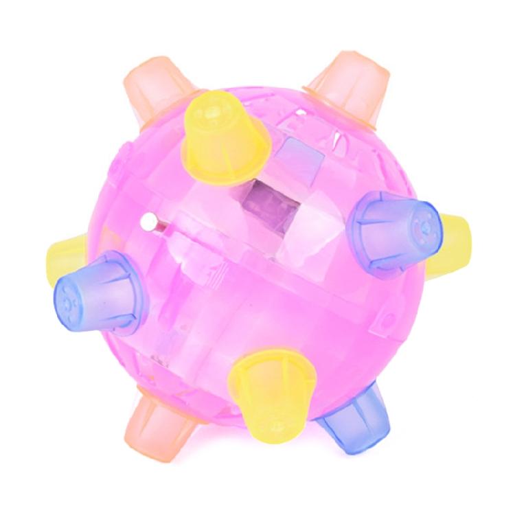 

Interactive Dog Ball Toy Jumping Dancing Balls with Light Music Battery Powered червоний