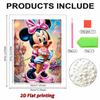 Disney Pearl Painting Minnie Ice Cream Fairy Tale Castle Creative 5D Pearl Embroidery Cross Stitch Kit Handmade DIY Home and Room Decor Gift