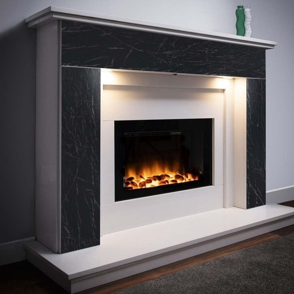 Black Marble Peel and Stick Wallpaper Marble Self Adhesive Wallpaper Removable Contact Paper Waterproof for Cabinets Countertops