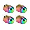 4Pcs/Lot Colorful Chrome Plated Aluminum Alloy Car Wheel Tire Valve Caps Tyre Rim Stem Covers for Auto Motorcycle Bike Truck