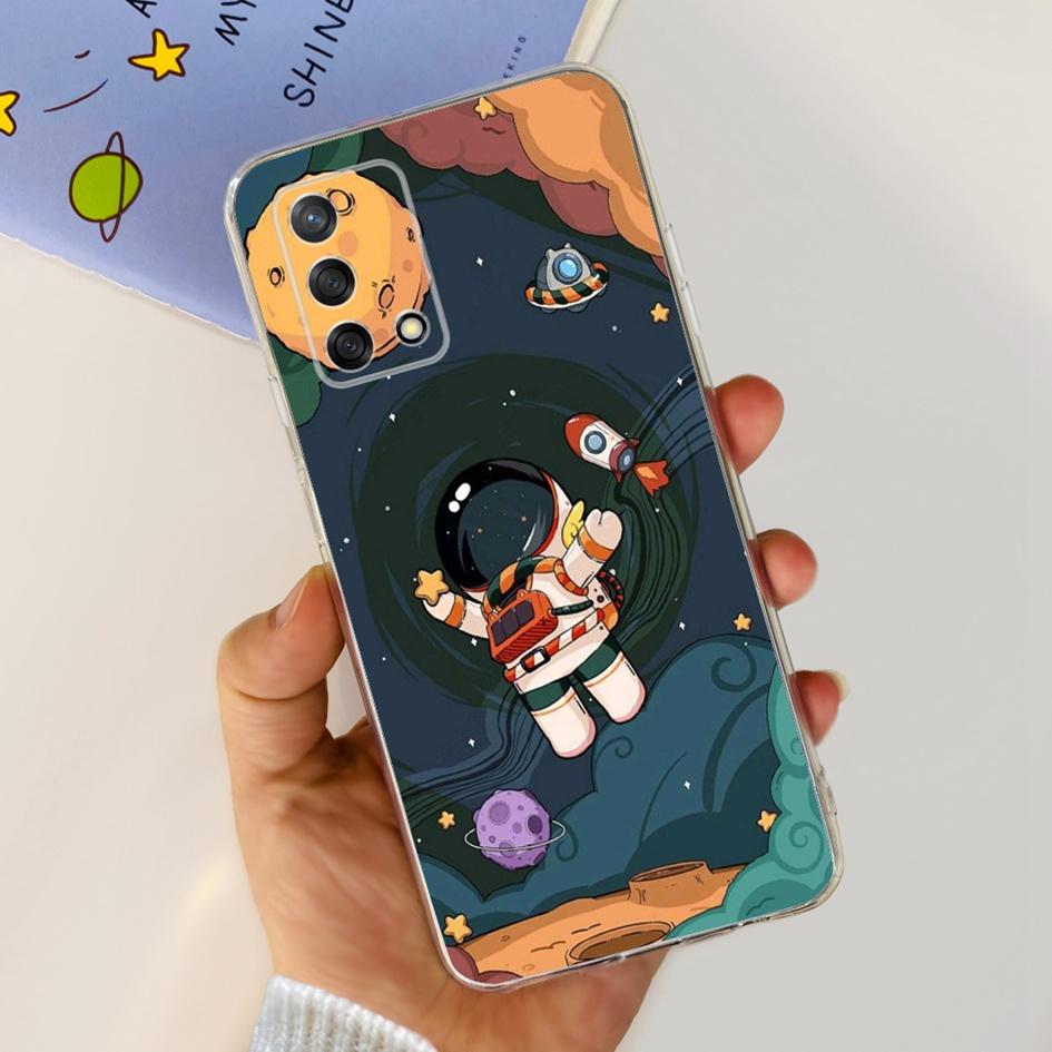 For Oppo Reno 6 Lite Case CPH2365 Reno6 Lite Cover Fashion Butterfly Flower Soft Silicone Funda on OPPO A74 A95 4G CHP2219 Cases